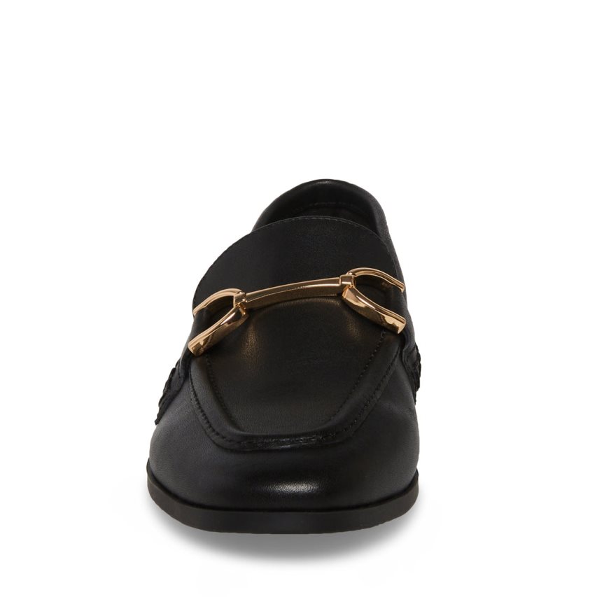 Loafers Steve Madden Carrine Cuero Mujer Negras | ES HG2469